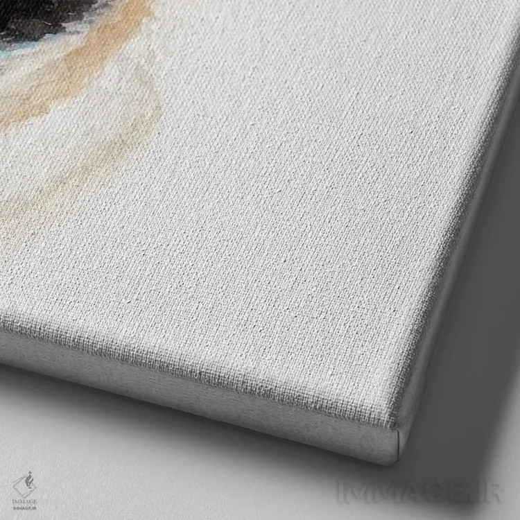 تابلو دکوراتیو عشق پاگ اثر جنیفر رداستریک - نمای نزدیک بافت بوم