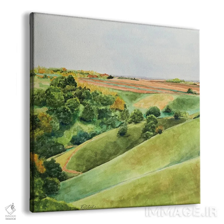 تابلو دکوراتیو منظره اسکاتلند I اثر جنیفر رداستریک - نمای پرسپکتیو محصول