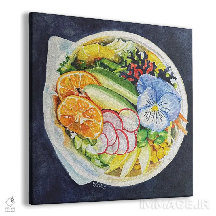 تابلو دکوراتیو پوکه بول اثر جنیفر رداستریک - نمای پرسپکتیو محصول