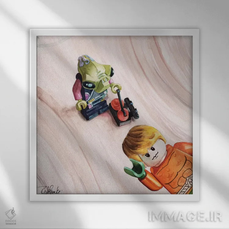 تابلو دکوراتیو عکسبرداری ناگهانی I اثر جنیفر رداستریک - نمای قابدار سفید