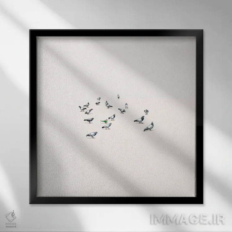 تابلو دکوراتیو تابستان در نیویورک اثر جیسون رتلیف - نمای قابدار مشکی