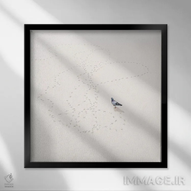 تابلو دکوراتیو روز دوازدهم اثر جیسون رتلیف - نمای قابدار مشکی