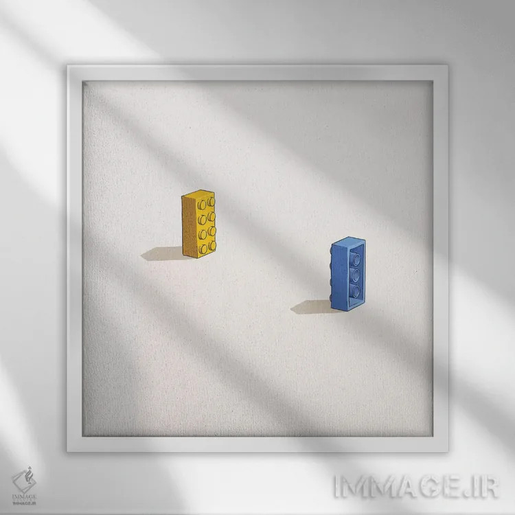 تابلو دکوراتیو روز بیست وهفتم اثر جیسون رتلیف - نمای قابدار سفید