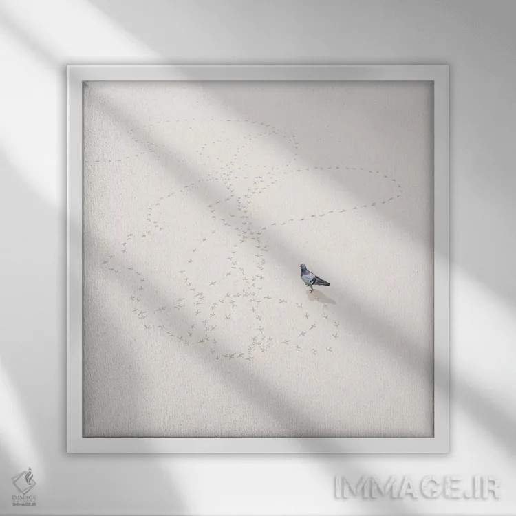 تابلو دکوراتیو روز دوازدهم اثر جیسون رتلیف - نمای قابدار سفید