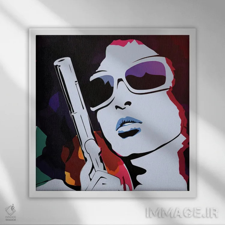 تابلو دکوراتیو استخوانی اثر یان رافائل - نمای قابدار سفید