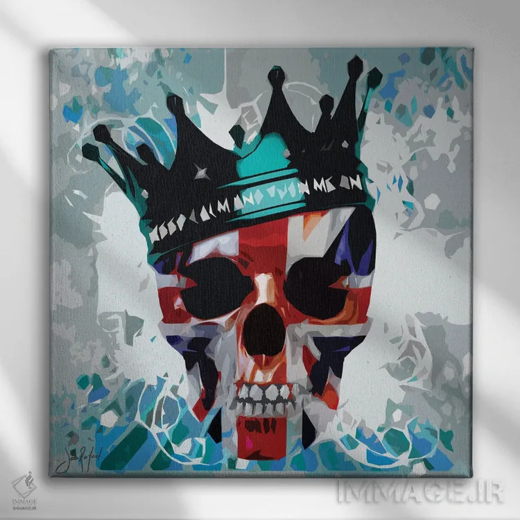 تابلو دکوراتیو اسکرال اثر یان رافائل - نمای روبهرو روی دیوار