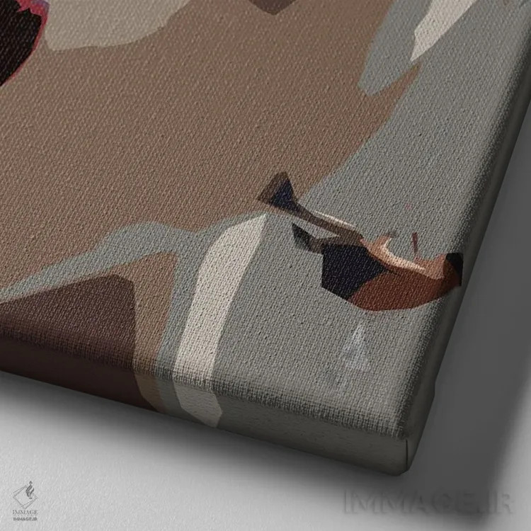 تابلو دکوراتیو پول اثر یان رافائل - نمای نزدیک بافت بوم