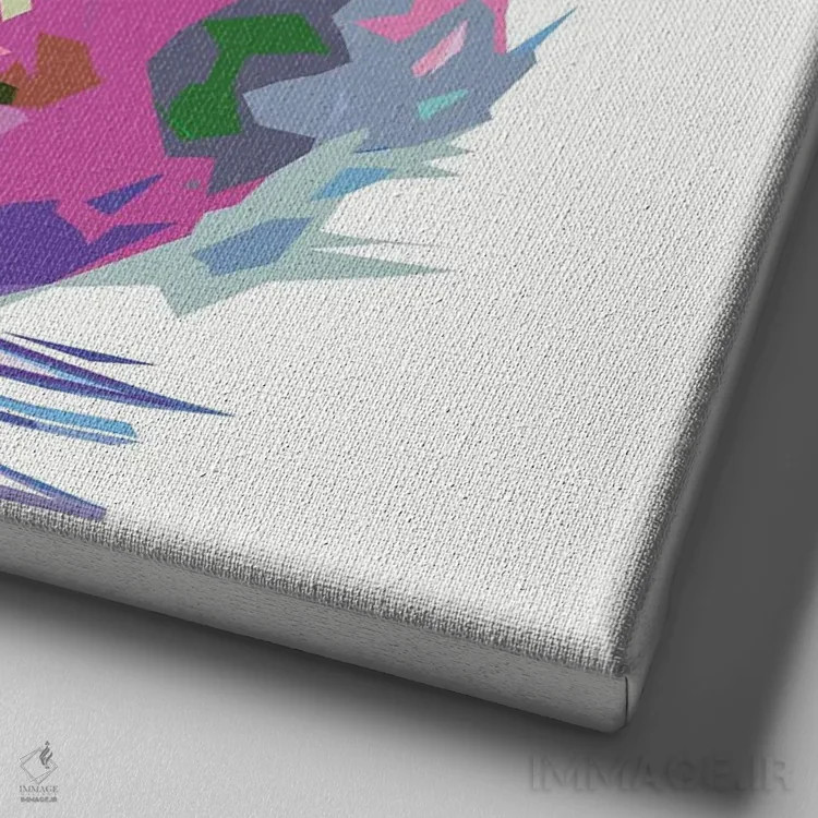 تابلو دکوراتیو ساحل اثر یان رافائل - نمای نزدیک بافت بوم