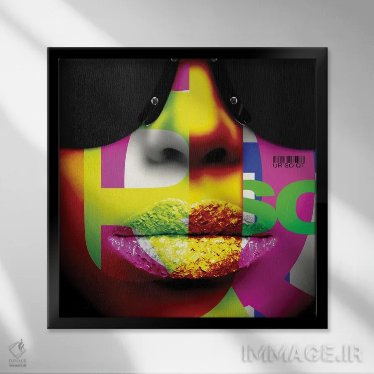 تابلو دکوراتیو اورس اوتی اثر یان رافائل - نمای قابدار مشکی