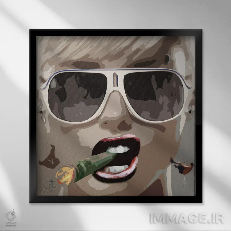 تابلو دکوراتیو پول اثر یان رافائل - نمای قابدار مشکی