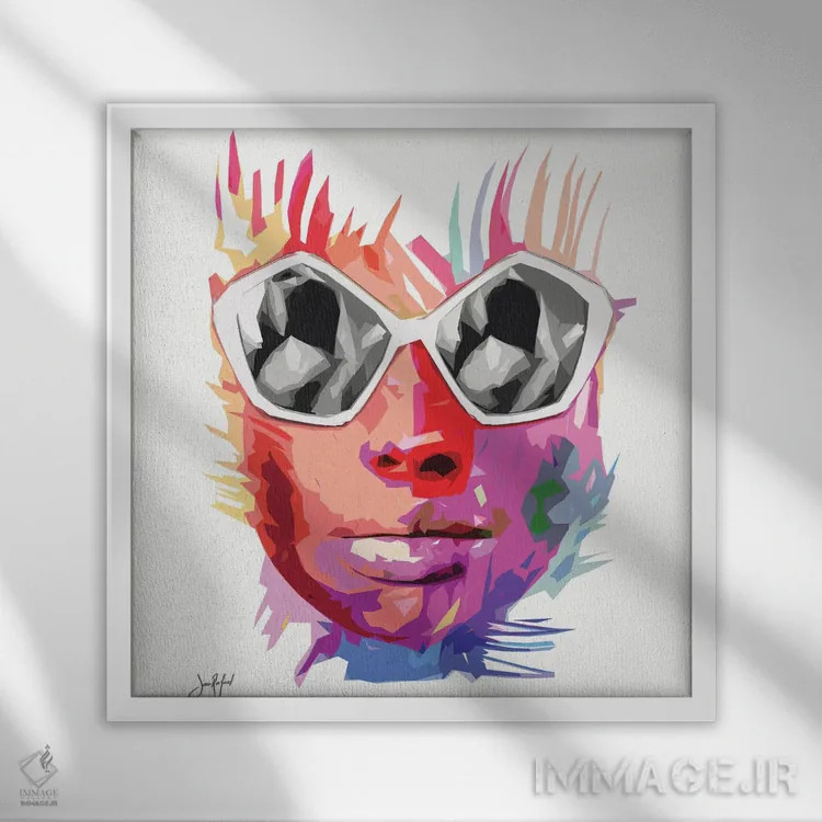 تابلو دکوراتیو ساحل اثر یان رافائل - نمای قابدار سفید