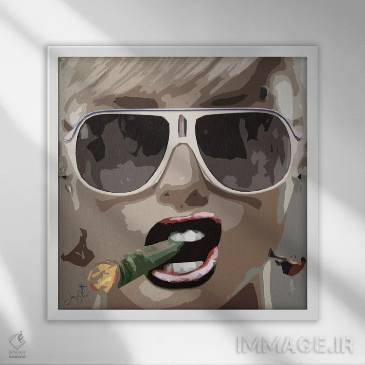 تابلو دکوراتیو پول اثر یان رافائل - نمای قابدار سفید