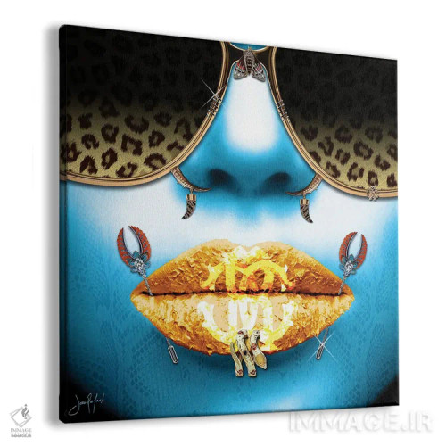 تابلو دکوراتیو آبی کاوالیتا اثر یان رافائل - نمای پرسپکتیو محصول