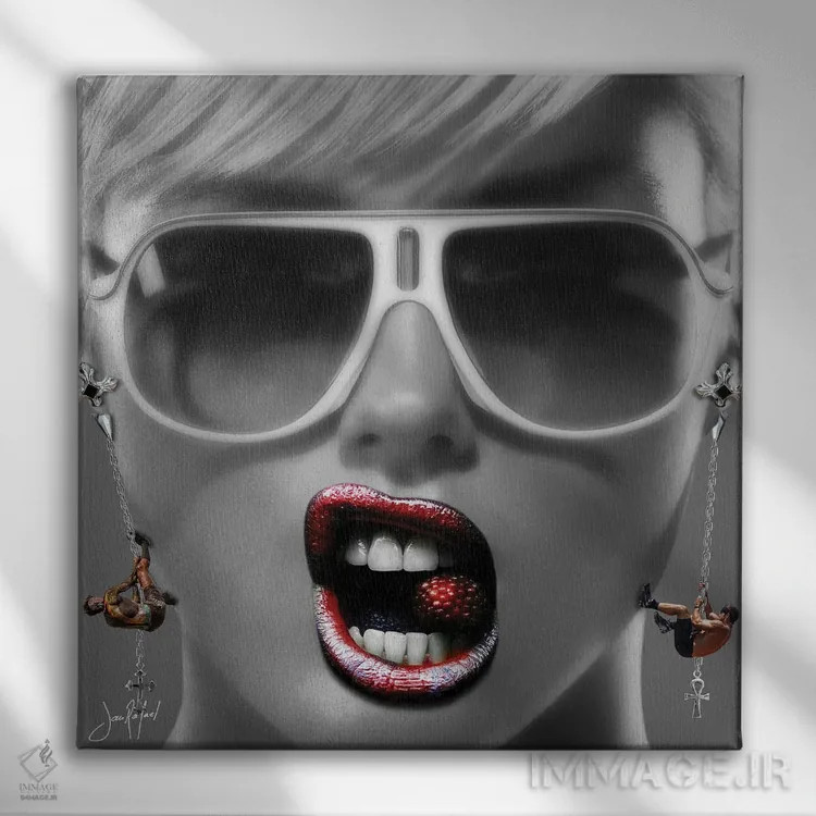 تابلو دکوراتیو ریزی اثر یان رافائل - نمای روبهرو روی دیوار