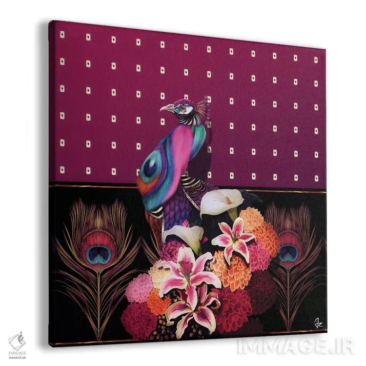 تابلو دکوراتیو تفاخر اثر جولیو روسی - نمای پرسپکتیو محصول