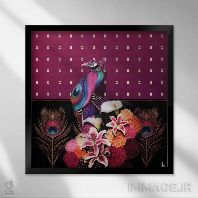 تابلو دکوراتیو تفاخر اثر جولیو روسی - نمای قابدار مشکی