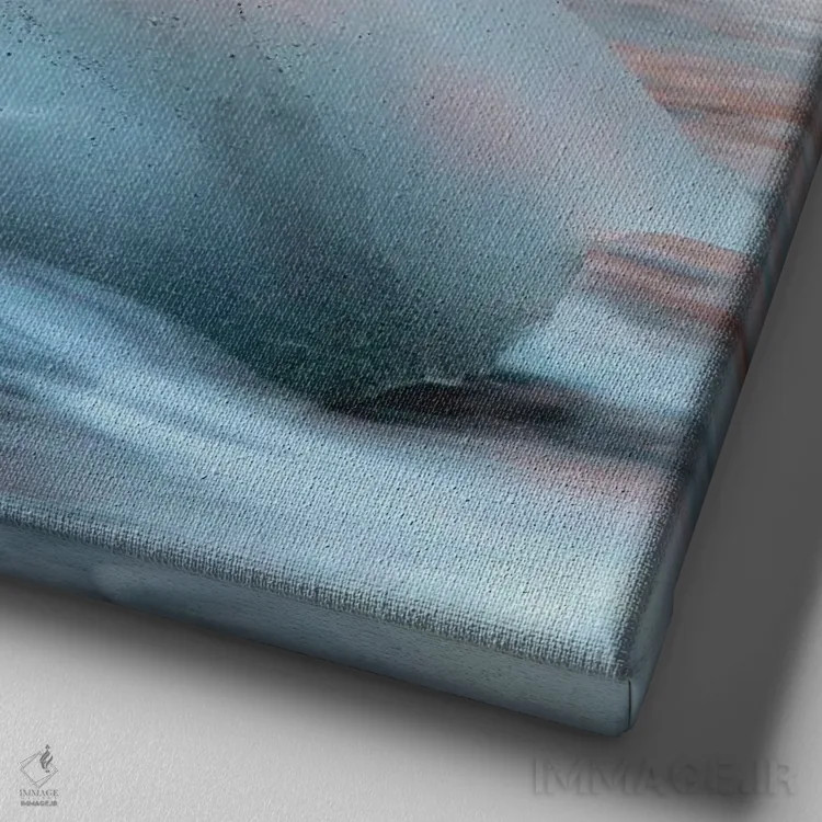 تابلو دکوراتیو Iceland,طلوع طلایی در ساحل دایموند، ایسلند اثر جین ریکس - نمای نزدیک بافت بوم