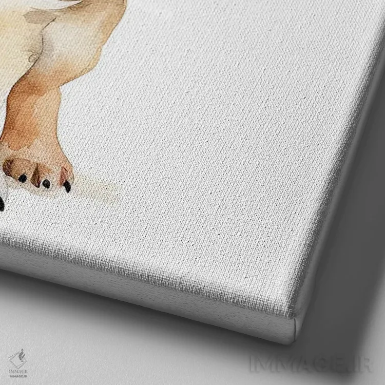 تابلو دکوراتیو توله چی واوا اثر جین ریکس - نمای نزدیک بافت بوم