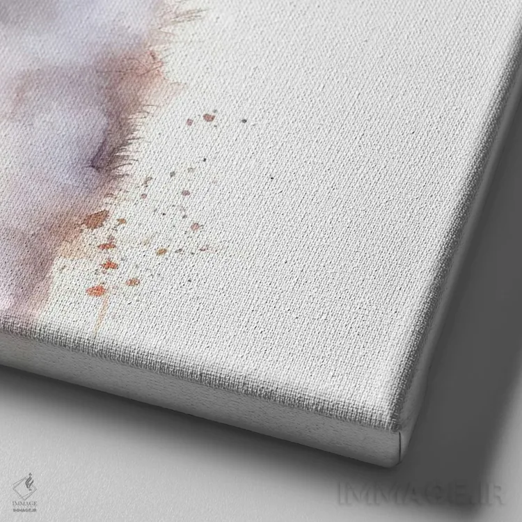 تابلو دکوراتیو توله سن برنارد اثر جین ریکس - نمای نزدیک بافت بوم