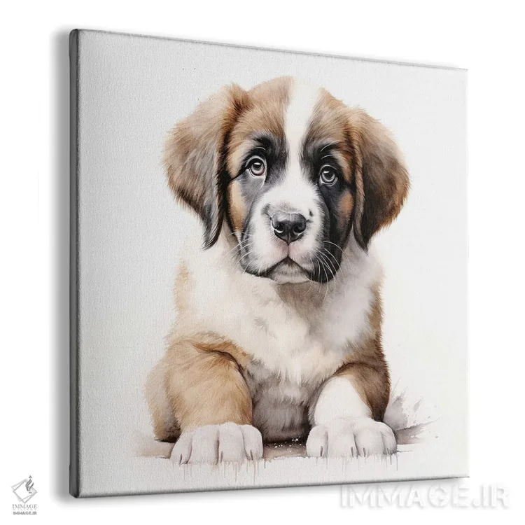 تابلو دکوراتیو پرتره سن برنارد اثر جین ریکس - نمای پرسپکتیو محصول