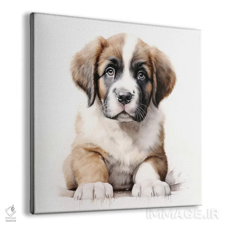 تابلو دکوراتیو پرتره سن برنارد اثر جین ریکس - نمای پرسپکتیو محصول