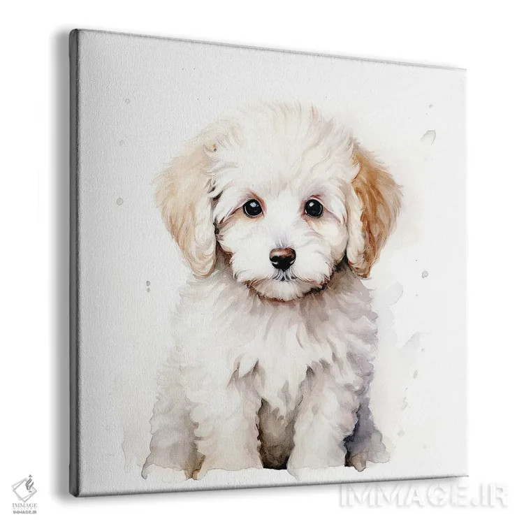 تابلو دکوراتیو بیچون فریز با آبرنگ اثر جین ریکس - نمای پرسپکتیو محصول