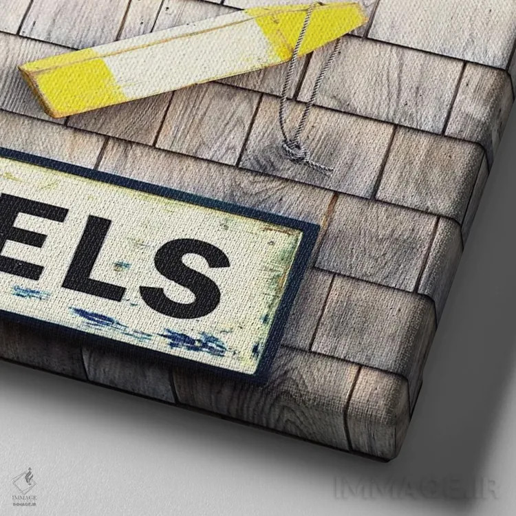 تابلوهای محصولات دریایی اثر جین ریکس - نمای نزدیک بافت بوم