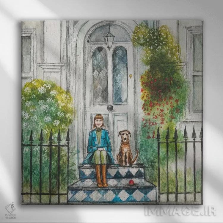 تابلو دکوراتیو جاده آرزوهای قدیمی اثر جو رام - نمای روبهرو روی دیوار