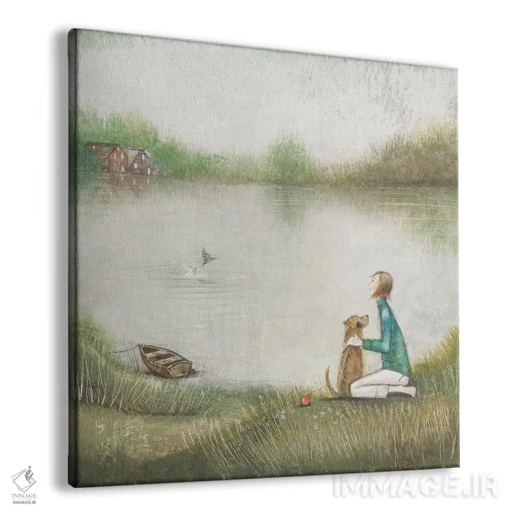 تابلو دکوراتیو پاشیدن ناگهانی آب اثر جو رام - نمای پرسپکتیو محصول