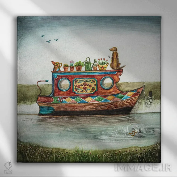 تابلو دکوراتیو خارپوست دریایی اثر جو رام - نمای روبهرو روی دیوار