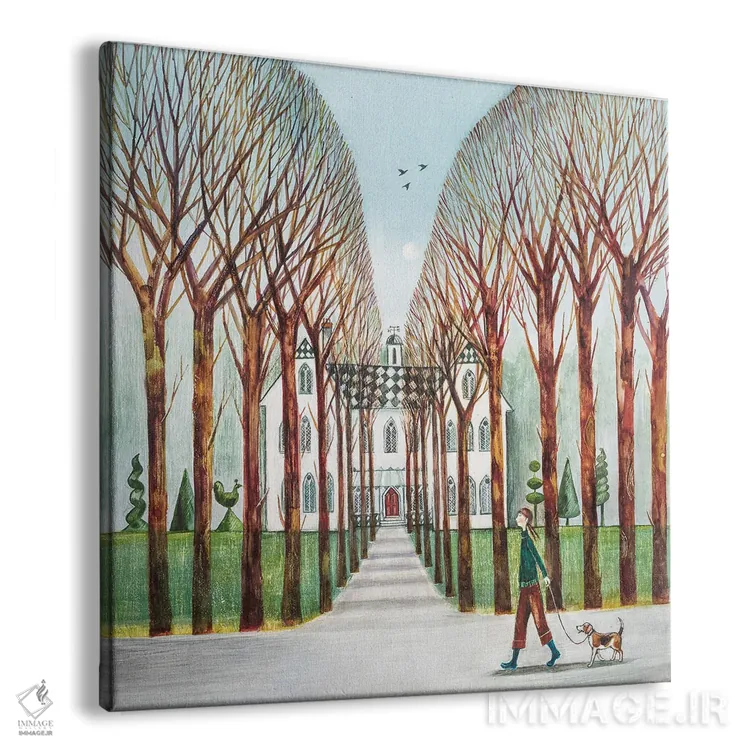 تابلو دکوراتیو با غرور قدم زدن اثر جو رام - نمای پرسپکتیو محصول