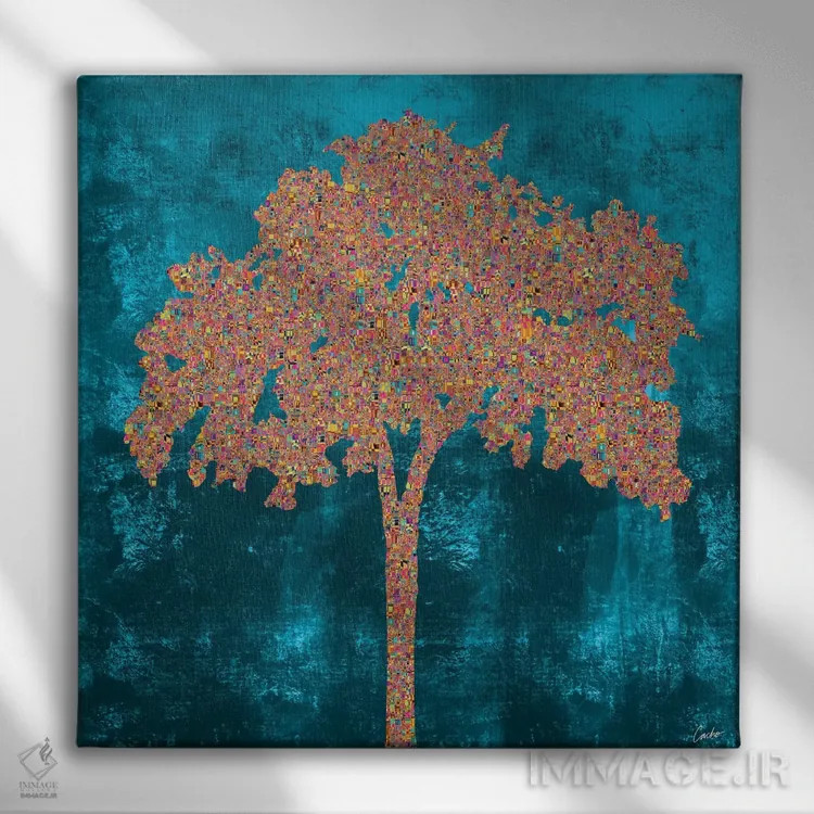 تابلو دکوراتیو باران ها اثر خوزه کاچو - نمای روبهرو روی دیوار