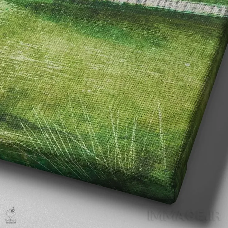 تابلو دکوراتیو بل توت اثر جو رام - نمای نزدیک بافت بوم