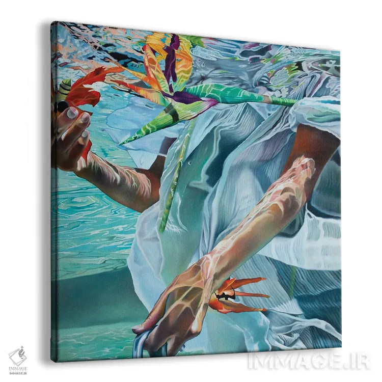 تابلو دکوراتیو بال های فرشته اثر جوزپ مونکادا - نمای پرسپکتیو محصول