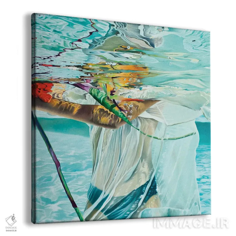 تابلو دکوراتیو ماهی های رنگارنگ اثر جوزپ مونکادا - نمای پرسپکتیو محصول