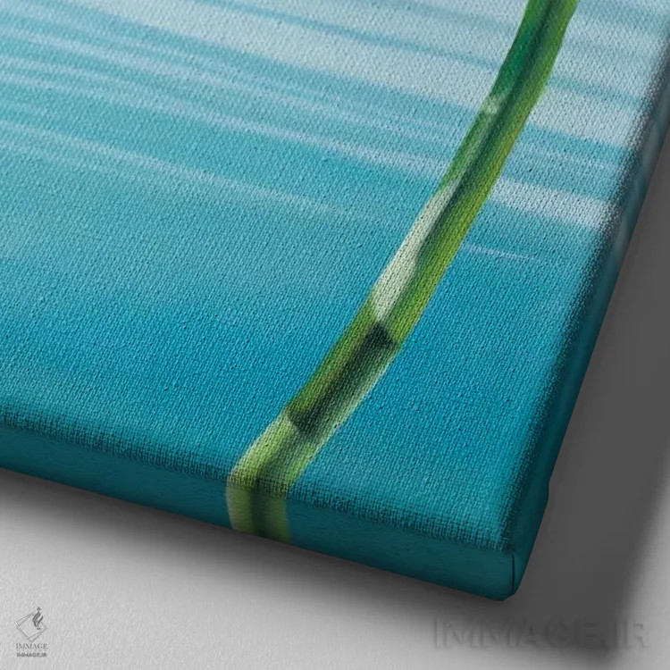 تابلو دکوراتیو Floods You And Doesn'T Hurt You,سکوت درونت جاریست، تو را ف… اثر جوزپ مونکادا - نمای نزدیک بافت بوم