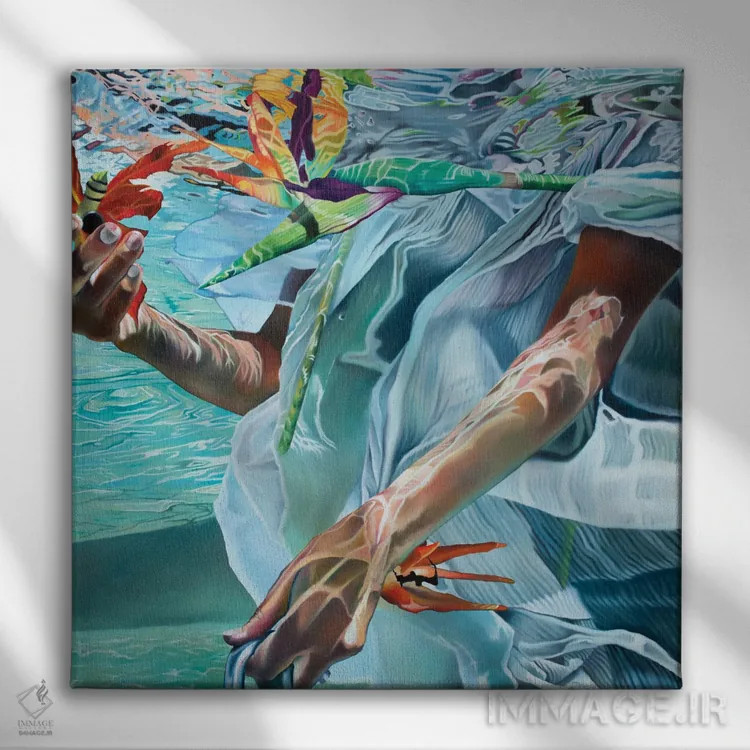 تابلو دکوراتیو بال های فرشته اثر جوزپ مونکادا - نمای روبهرو روی دیوار