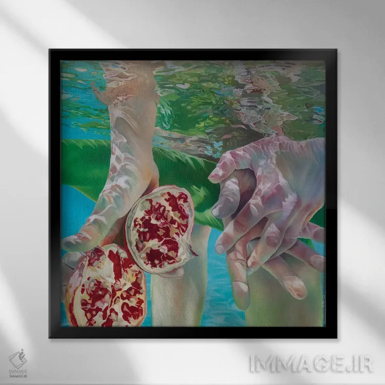 تابلو دکوراتیو رویای مطلوب اثر جوزپ مونکادا - نمای قابدار مشکی