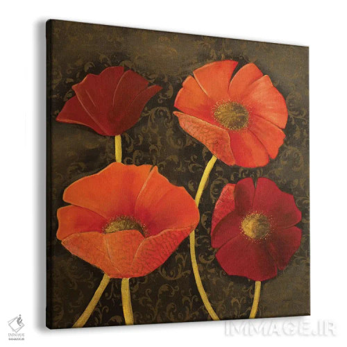 تابلو دکوراتیو گل آرایی زراندود اول اثر جوزفینا - نمای پرسپکتیو محصول