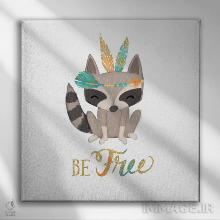 تابلو مینیمال آزاد باش اثر جوزفینا - نمای روبهرو روی دیوار