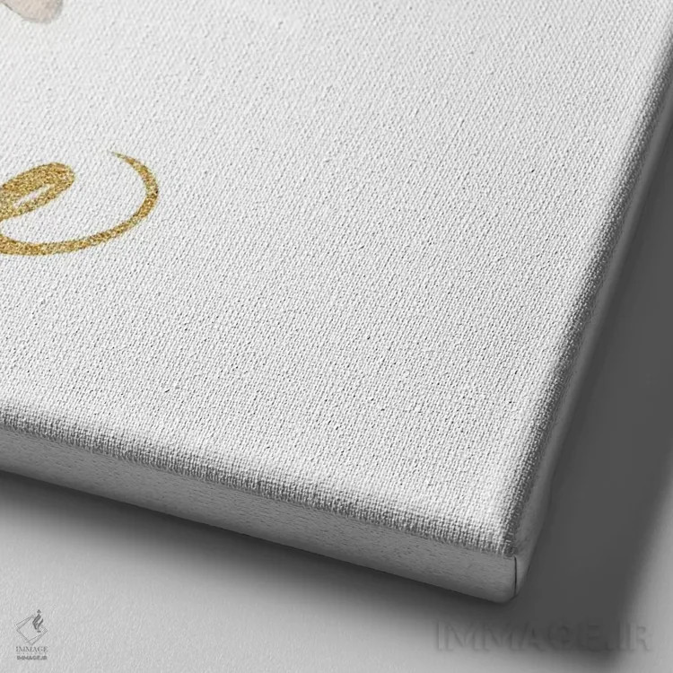 تابلو مینیمال آزاد باش اثر جوزفینا - نمای نزدیک بافت بوم