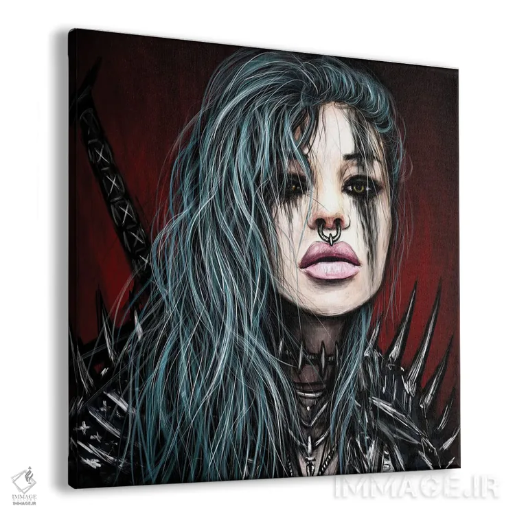 تابلو دکوراتیو جنگ طلب اثر جاستین گداک - نمای پرسپکتیو محصول