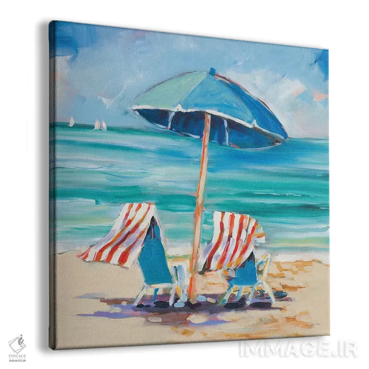تابلو دکوراتیو لذت کارائیب اثر جین اسلیوکا - نمای پرسپکتیو محصول