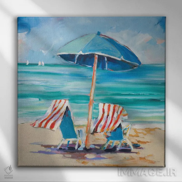 تابلو دکوراتیو لذت کارائیب اثر جین اسلیوکا - نمای روبهرو روی دیوار