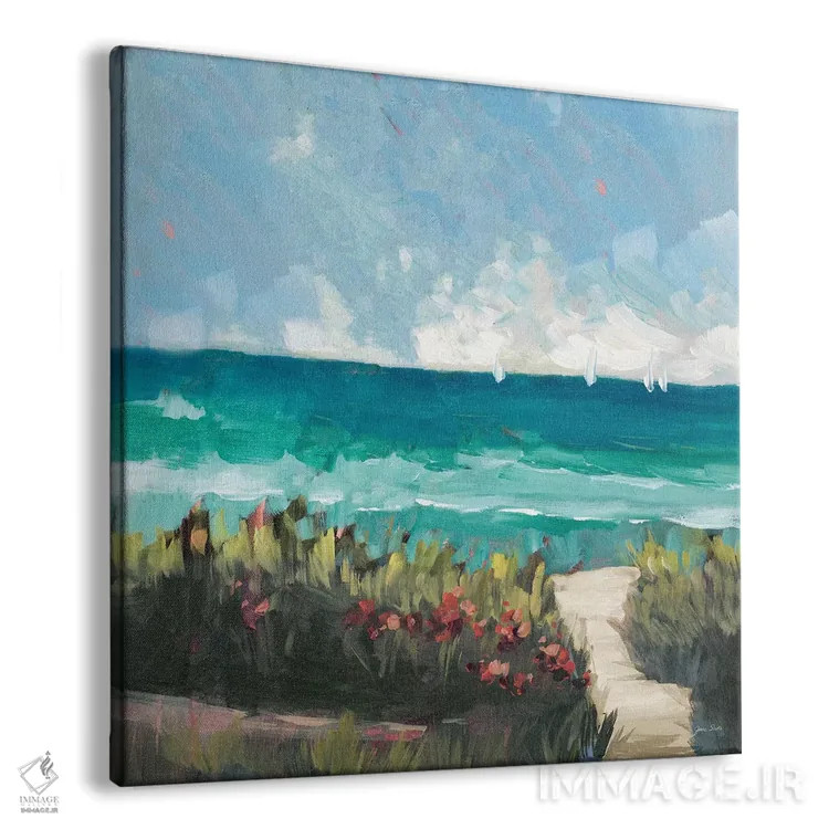 تابلو دکوراتیو کنار اقیانوس II اثر جین اسلیوکا - نمای پرسپکتیو محصول