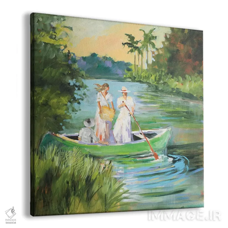 تابلو دکوراتیو پارو زدن در بیرون اثر جین اسلیوکا - نمای پرسپکتیو محصول