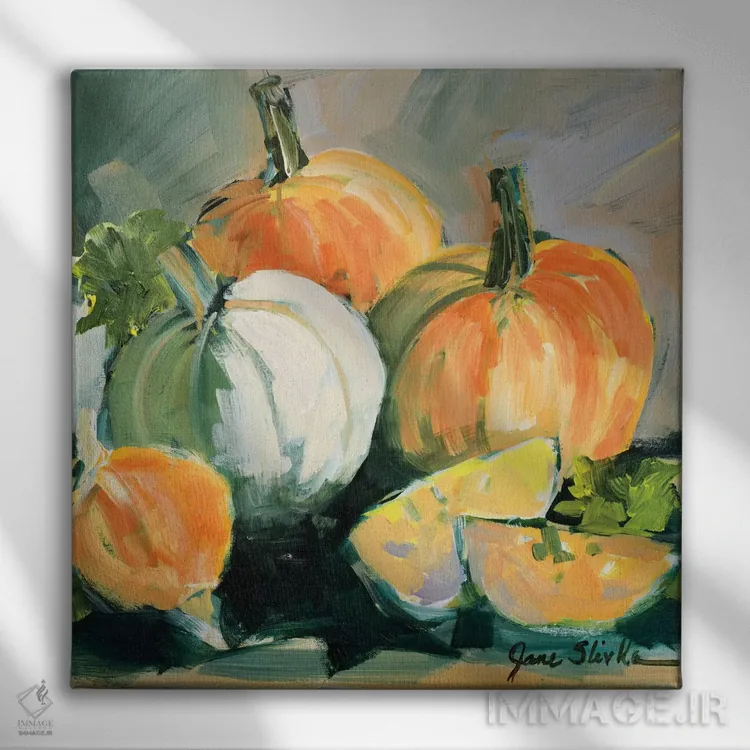 تابلو دکوراتیو درو شده II اثر جین اسلیوکا - نمای روبهرو روی دیوار