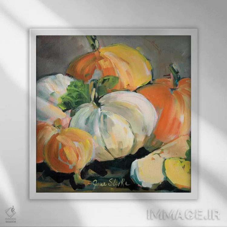 تابلو دکوراتیو درو شده I اثر جین اسلیوکا - نمای قابدار سفید