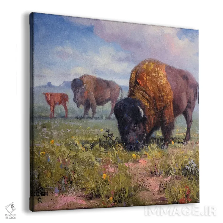 تابلو دکوراتیو گردش خانوادگی اثر جک سورنسن - نمای پرسپکتیو محصول