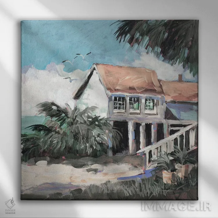 تابلو دکوراتیو فرارگاه آرام اثر جین اسلیوکا - نمای روبهرو روی دیوار